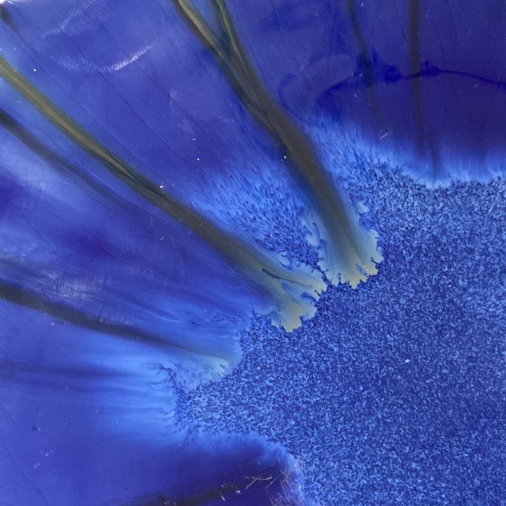 Edgecomb Potters Maine Handcrafted Cobalt Blue Decorative Bowl - Home Art! - Picture 2 of 5
